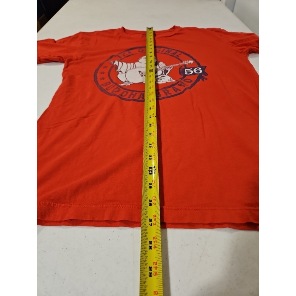 True Religion Short Sleeve T-Shirt Buddha Logo Graphic Red Men's Size M (1511 - Picture 6 of 8